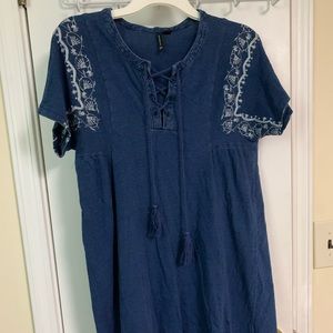 Denim blue dress